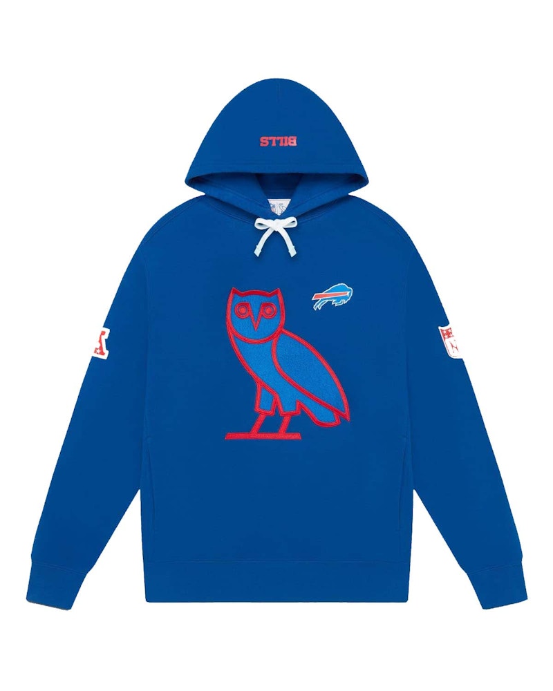 OVO x NFL Buffalo Bills OG Owl Hoodie Blue