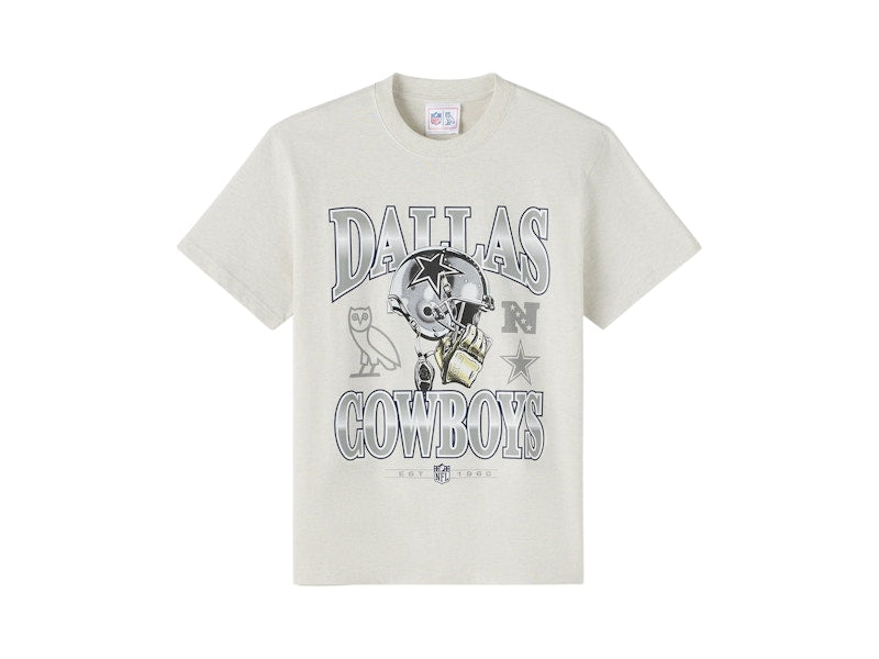 OVO x NFL Dallas Cowboys Graphic Team T-Shirt Ash Heather Grey