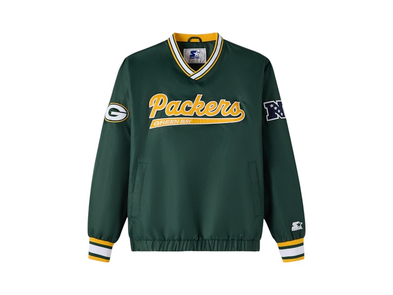 OVO x NFL Green Bay Packers Starter Trainer Pullover Jacket Green