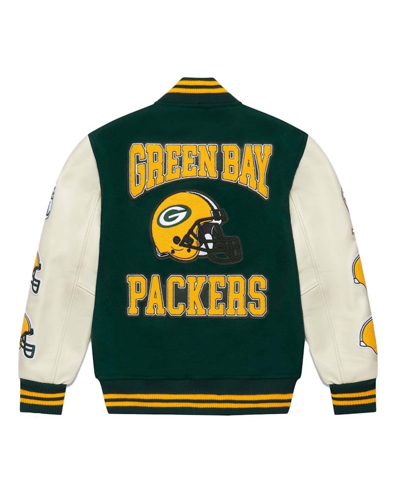 OVO x NFL Green Bay Packers Varsity Jacket Green