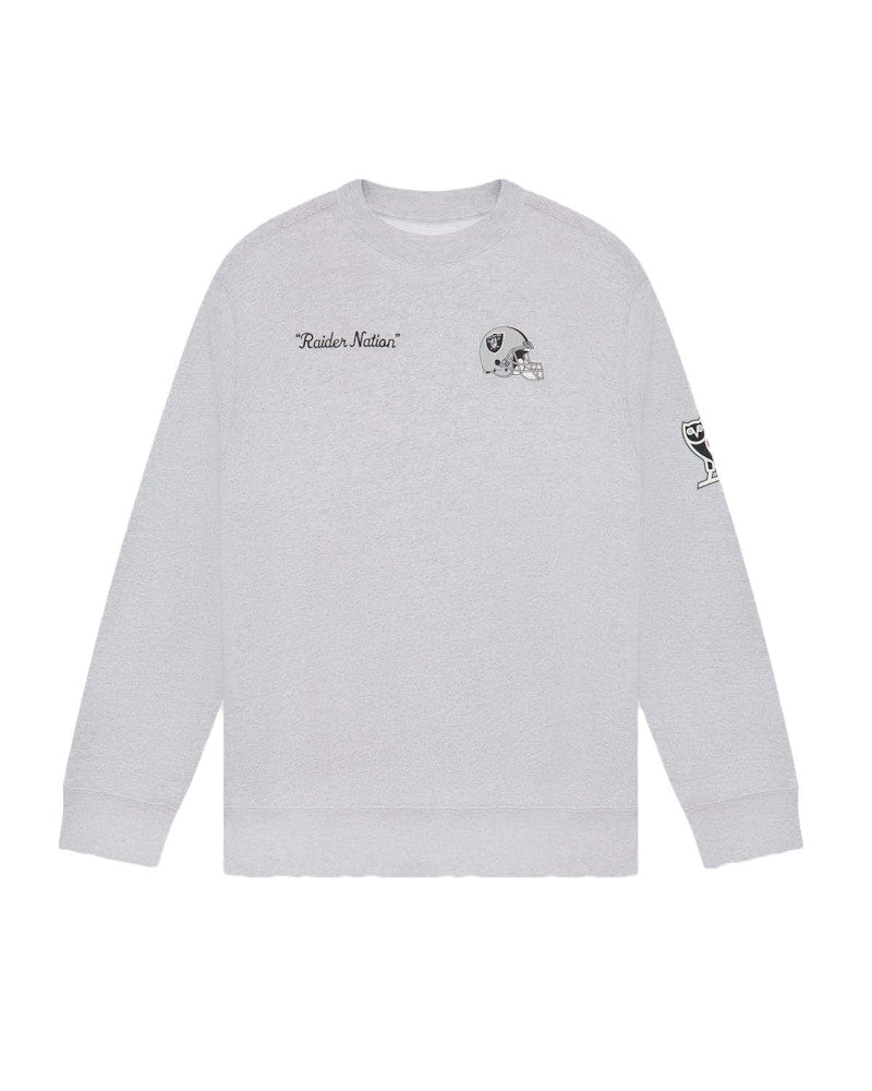 OVO x NFL Las Vegas Raiders Crewneck Heather Grey