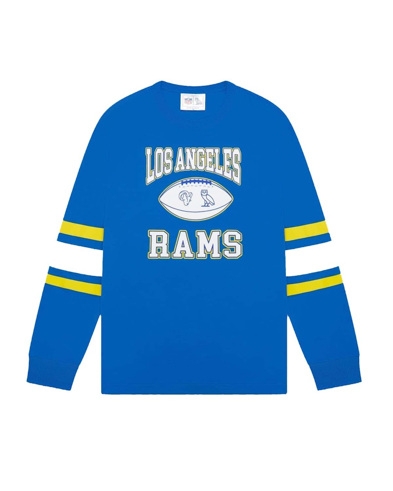 OVO x NFL Los Angeles Rams Longsleeve T-Shirt Blue