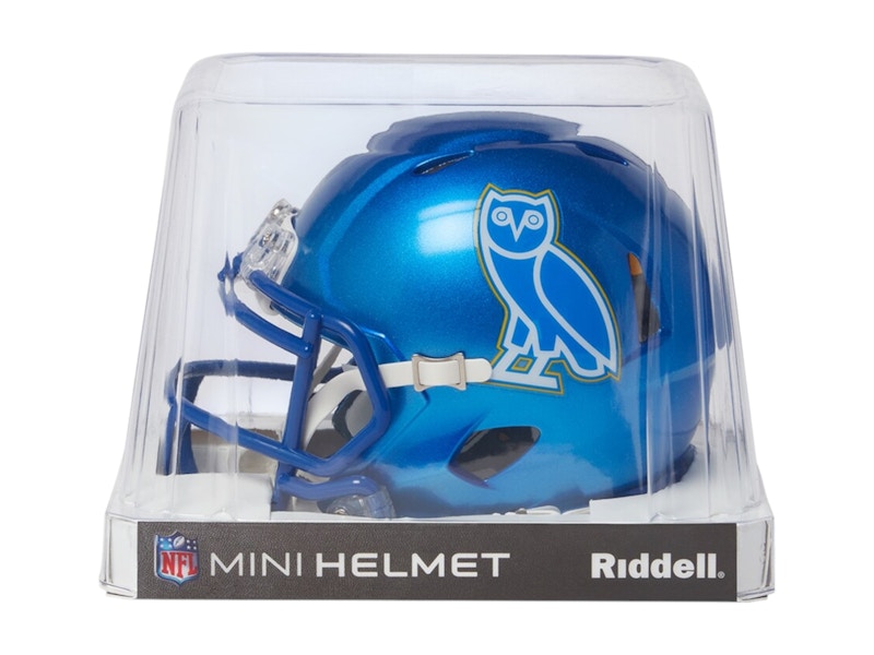 OVO x NFL Los Angeles Rams Riddell Mini Helmet Blue