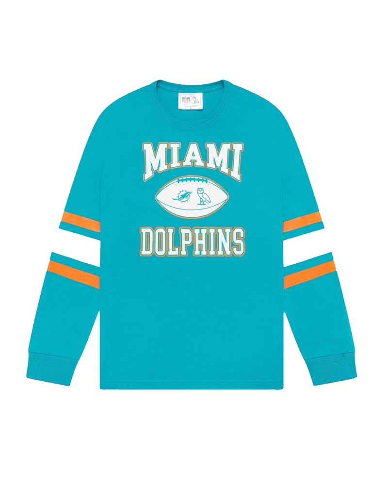 OVO x NFL Miami Dolphins Longsleeve T-Shirt Teal