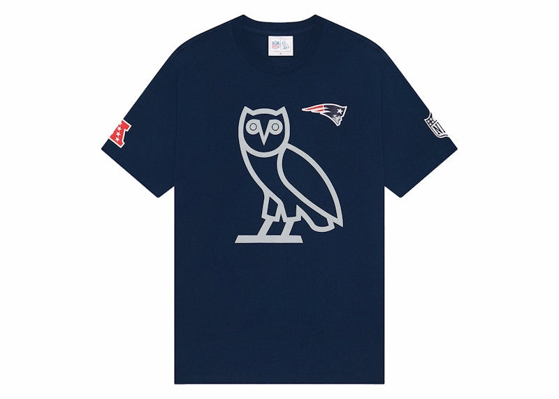 OVO x NFL New England Patriots Game Day T-Shirt Blue