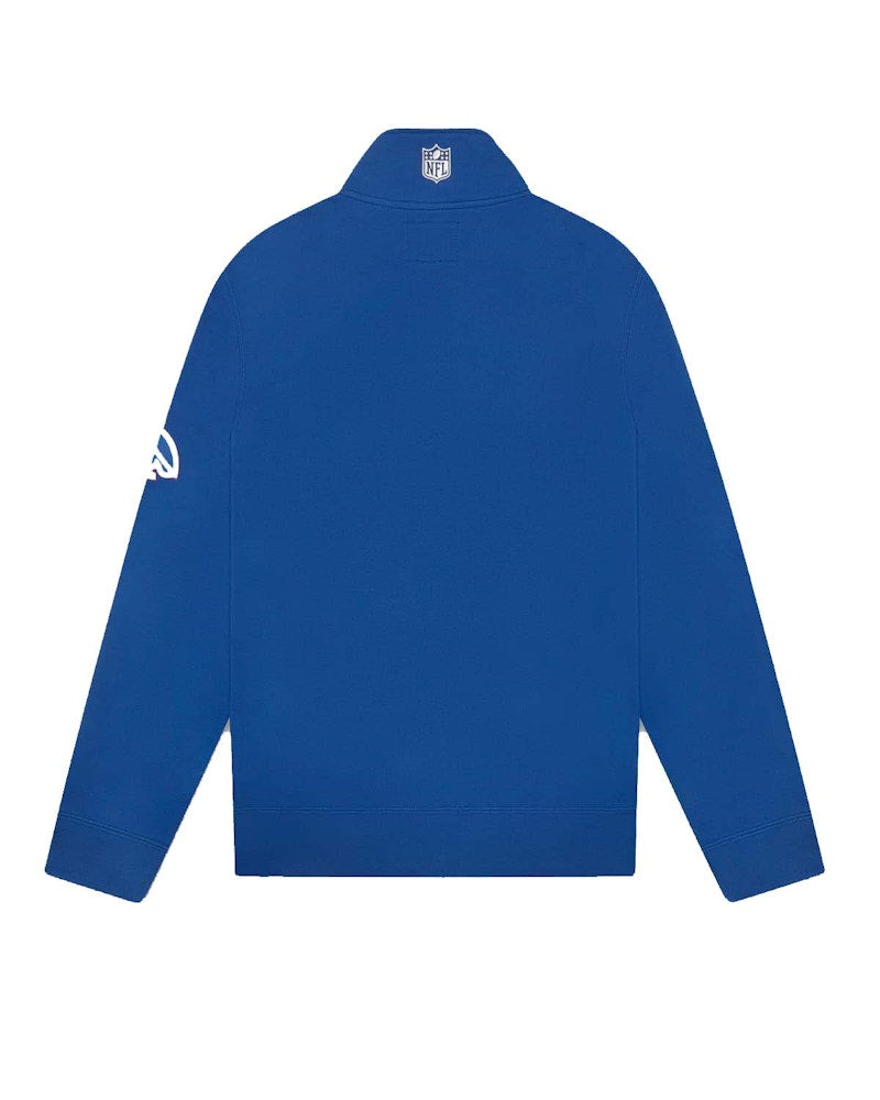 OVO x NFL New York Giants 1/4 Zip Mock Neck Blue
