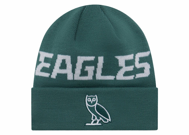 OVO x NFL Philadelpha Eagles New Era Beanie Green