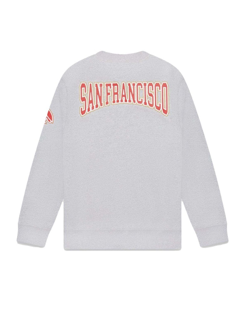 OVO x NFL San Francisco 49ers Crewneck Heather Grey