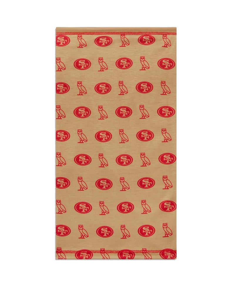 OVO x NFL San Francisco 49ers Neck Gaiter Red