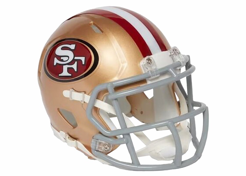 OVO x NFL San Francisco 49ers Riddell Mini Helmet Grey