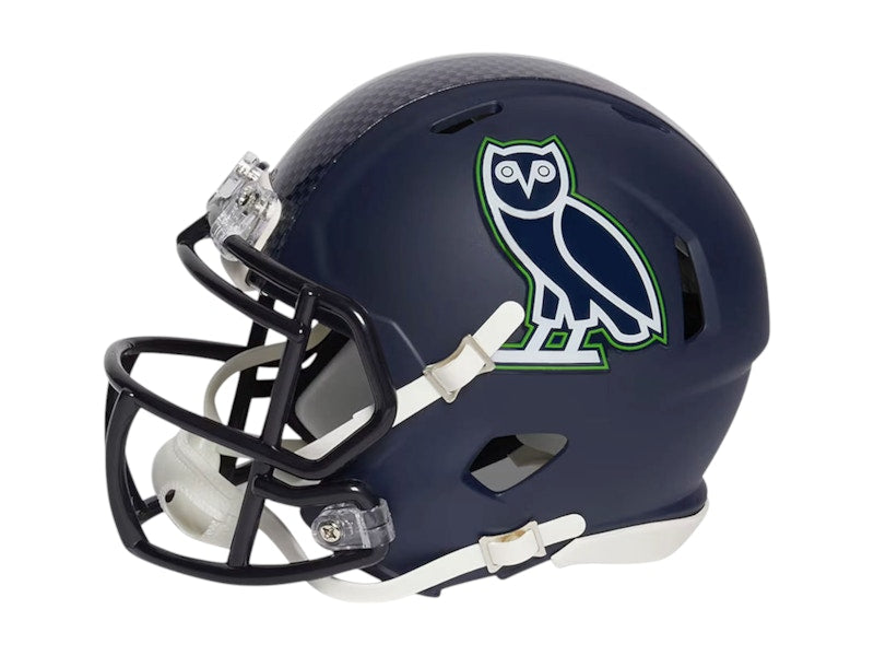 OVO x NFL Seattle Seahawks Riddell Mini Helmet Navy