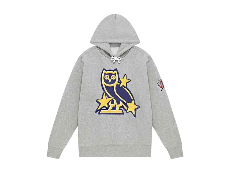 OVO x NHL All Star Hoodie Heather Grey