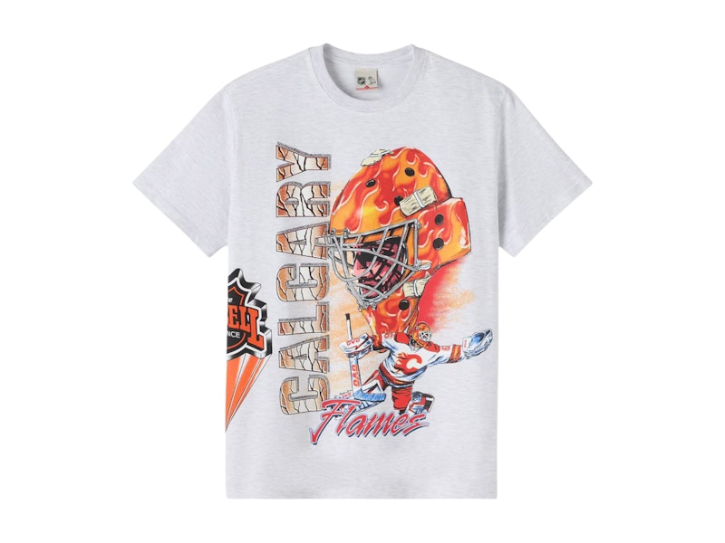 OVO x NHL Calgary Flames 90's Graphic T-shirt Ash Heather Grey