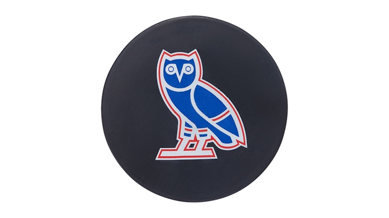 OVO x NHL New York Rangers Hockey Puck Black