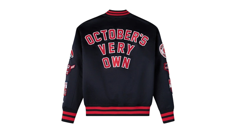 OVO x New Era MLB Boston Red Sox Varsity Jacket Navy