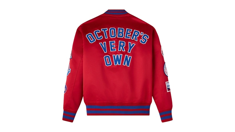 OVO x New Era MLB Montreal Expos Varsity Jacket Red