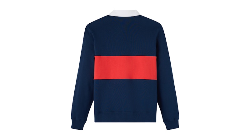 OVO x Oracle Red Bull Racing Full-Button Fleece Rugby Sweatshirt Navy