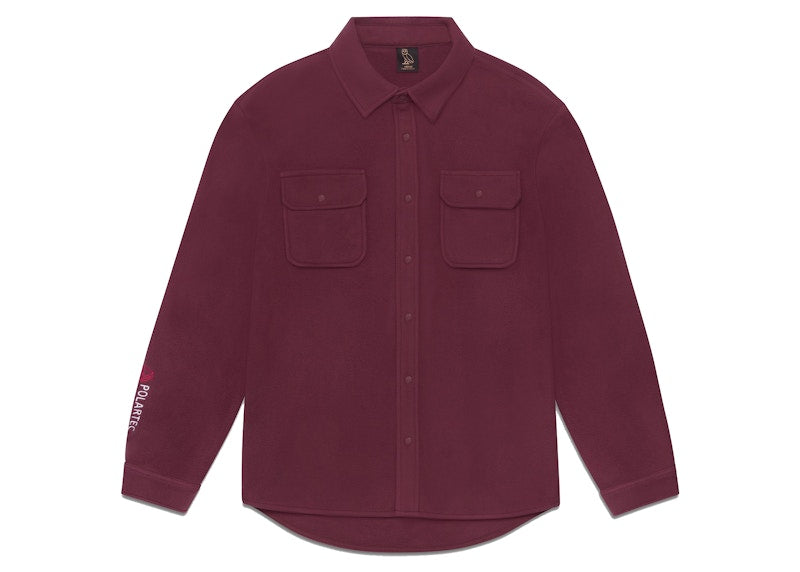 OVO x Polartec Microfleece Shirt Burgundy