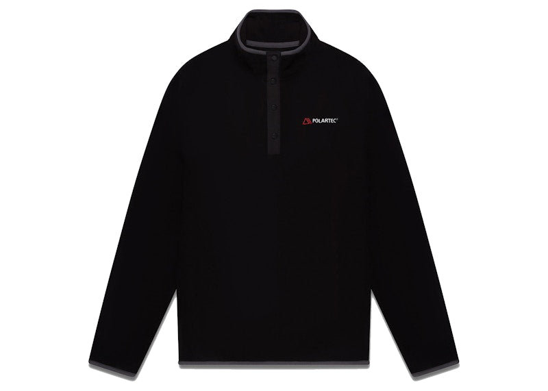 OVO x Polartec Microfleece Snap Mock Neck Black