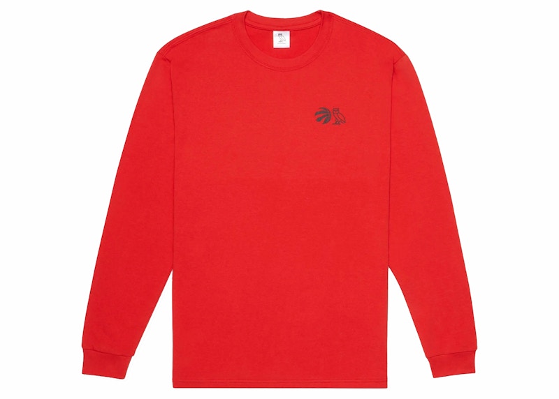 OVO x Raptors Long Sleeve T-shirt Red