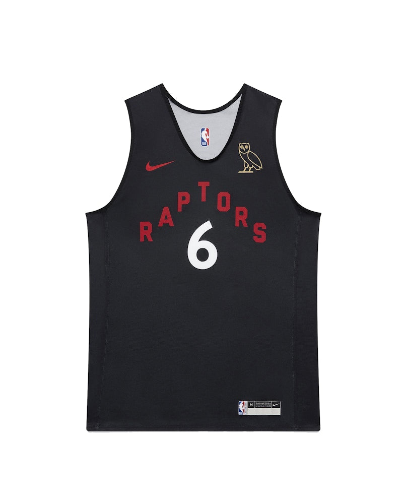 OVO x Raptors Practice Jersey Black/Grey