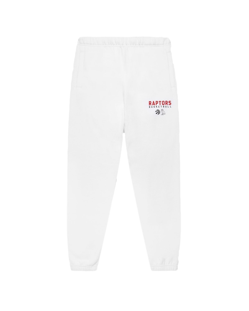 OVO x Raptors Pre-Game Sweatpant White