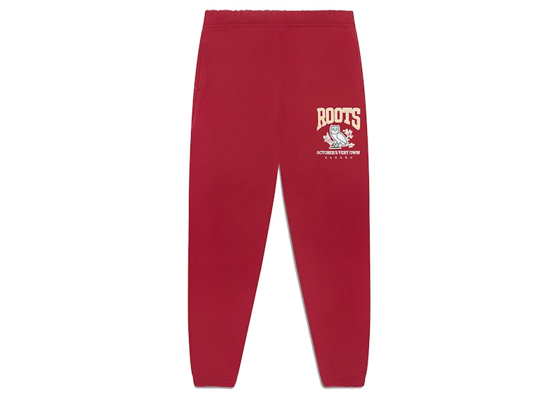 OVO x Roots Sweatpant Red