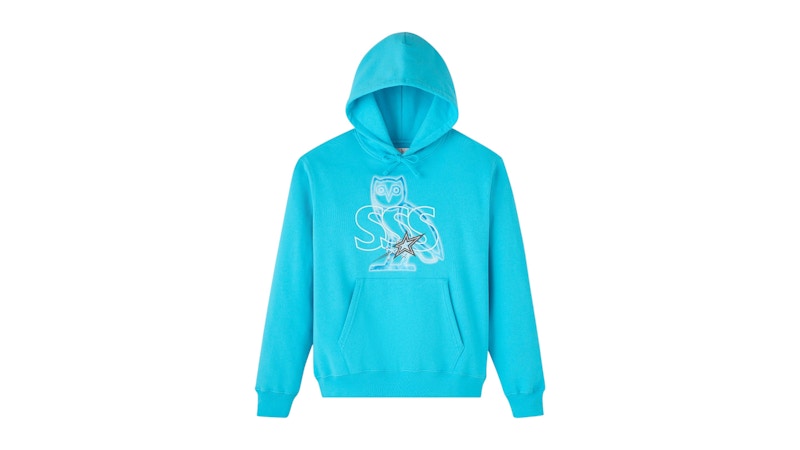 OVO x Scarborough Shooting Stars Galaxy Hoodie Teal