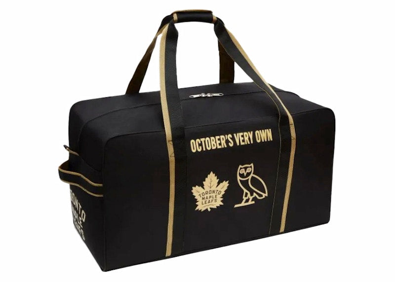 OVO x Sherwood Hockey Equipment Toronto Maple Leafs Duffel Bag Black
