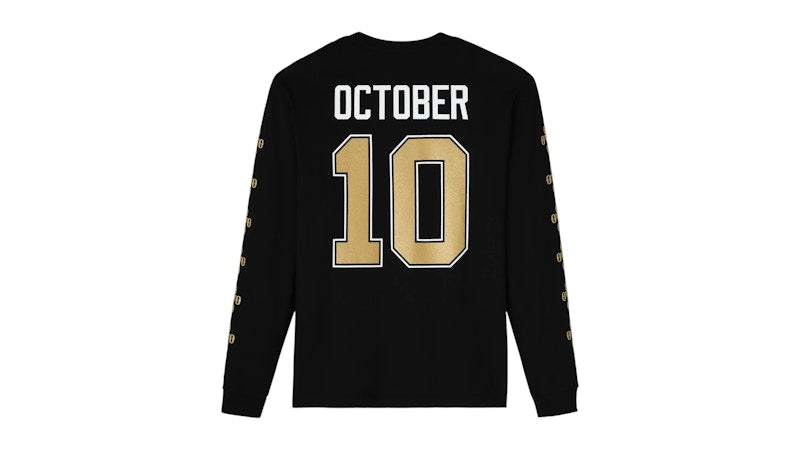 OVO x Sherwood Hockey Pom Pom Longsleeve T-shirt Black/Gold