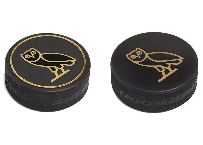OVO x Sherwood Hockey Puck Black