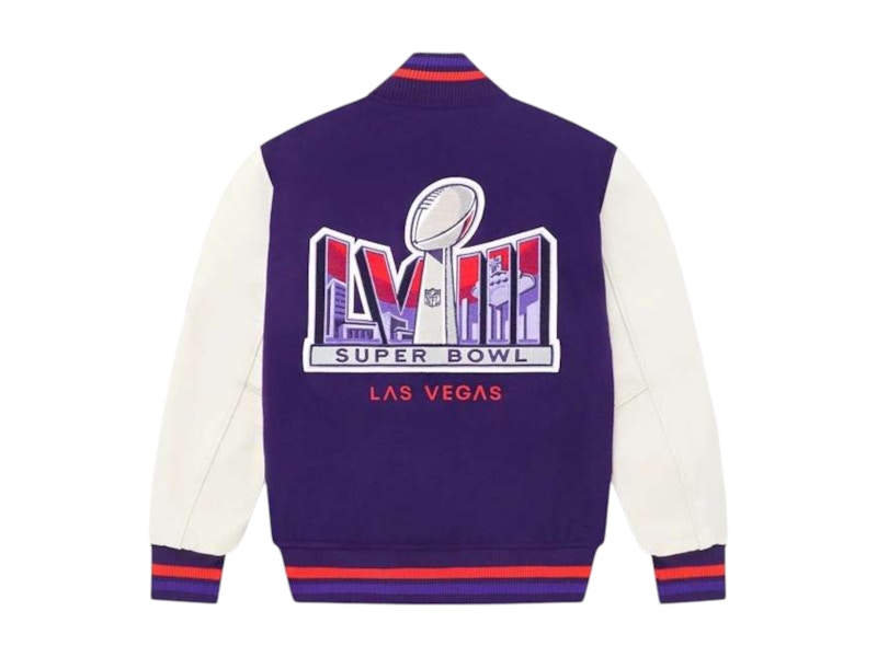 OVO x Superbowl LVIII Varsity Jacket Purple