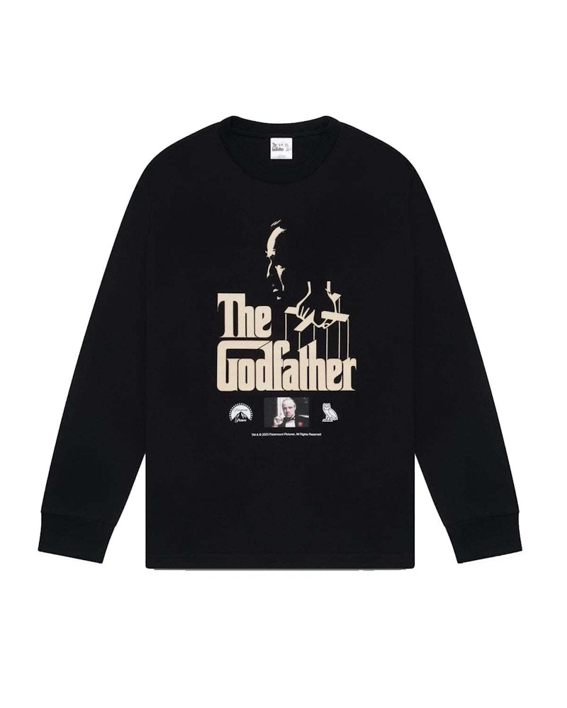 OVO x The Godfather Poster Longsleeve T-Shirt Black