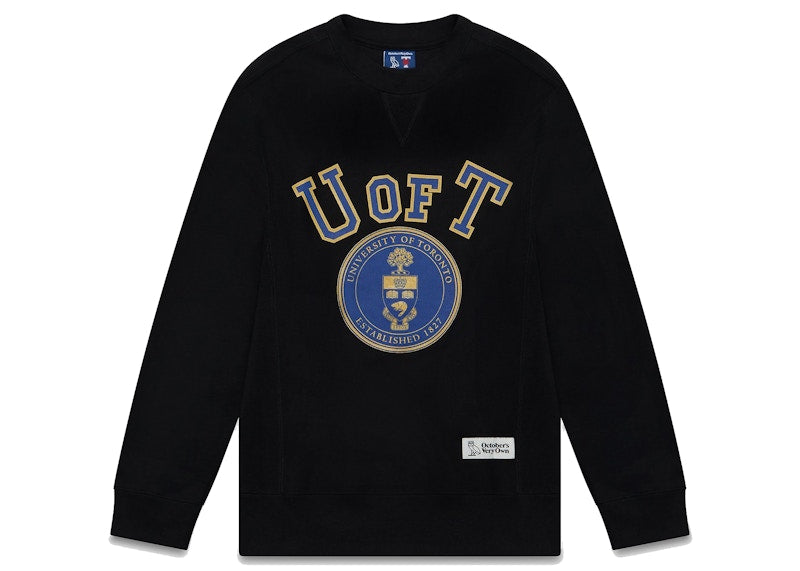 OVO x University of Toronto Crewneck Black