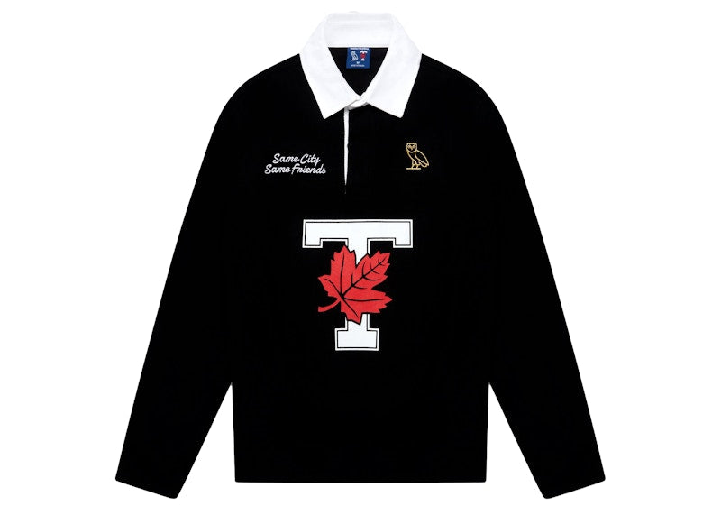 OVO x University of Toronto Rugby Polo Black