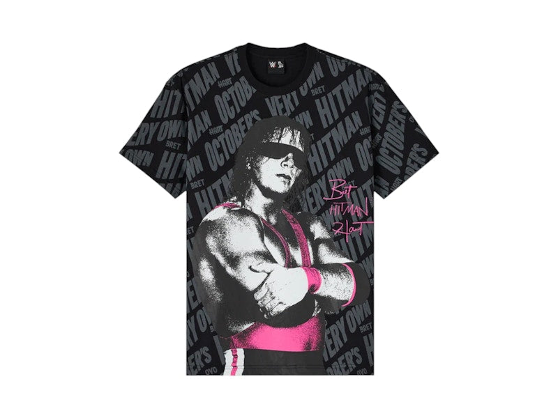 OVO x WWE Bret The Hitman Hart Tee Black