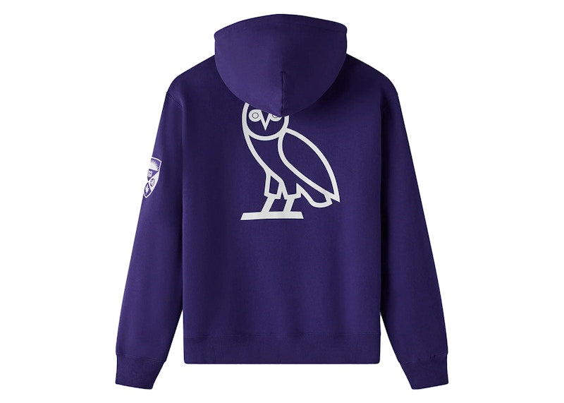 OVO x Western University Mustangs Campus Fleece Hoodie Western Purple