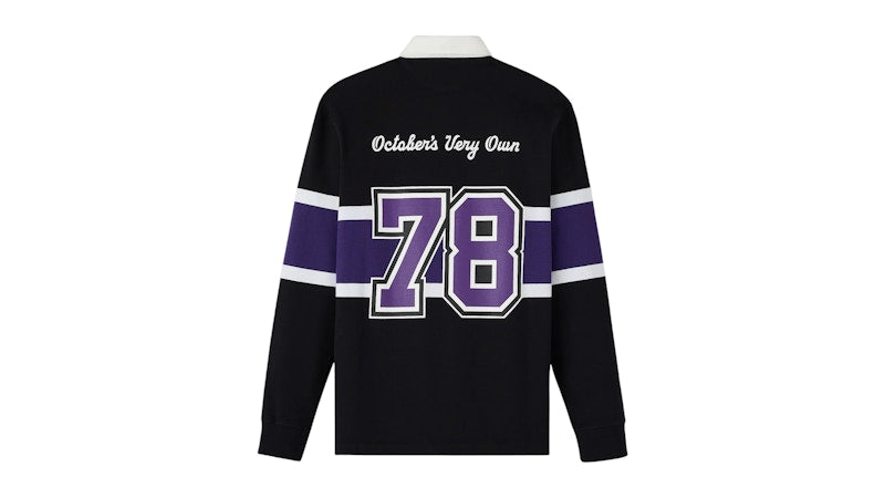 OVO x Western University Mustangs Rugby Polo Black
