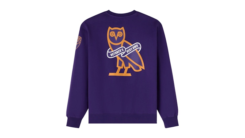 OVO x Wilfrid Laurier University Golden Hawks Crewneck Purple