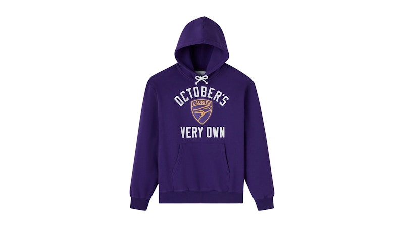 OVO x Wilfrid Laurier University Golden Hawks Hoodie Purple
