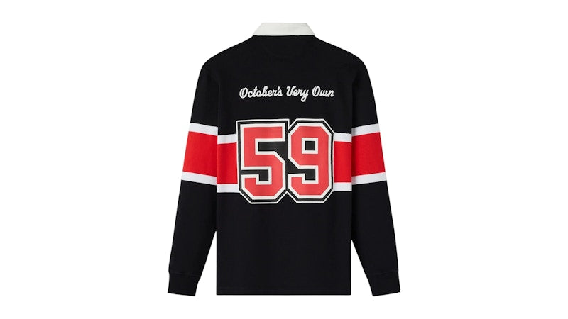 OVO x York University Rugby Polo Black