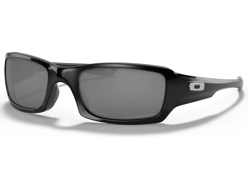 Oakley Five Squared Sunglasses Polished Black/Black Iridium Polarized (OO9238-06)