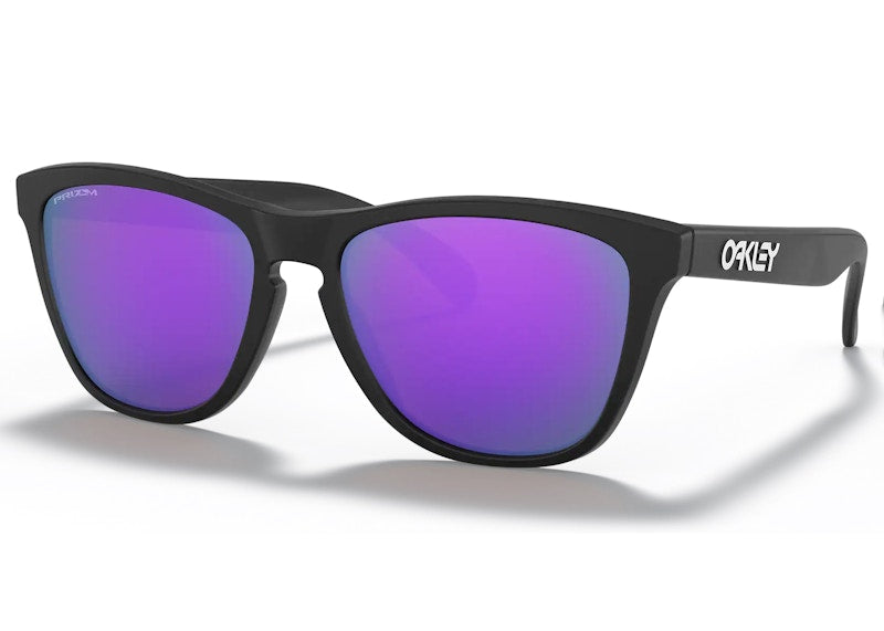 Oakley Frogskin Sunglasses Matte Black/Prizm Violet (OO9013-H655)