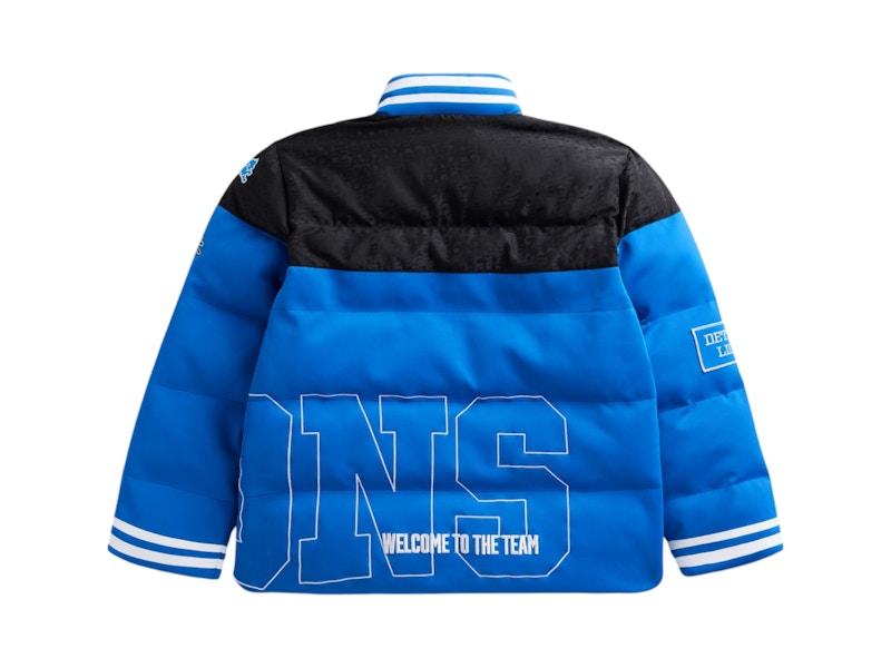 Off Season x NFL Detroit Lions Team Puffer Jacket Blue/Black