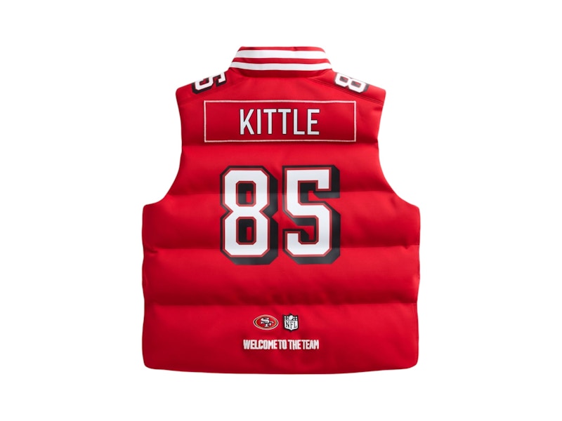 Off Season x NFL George Kittle San Francisco 49Ers Player Puffer Vest Scarlet Red