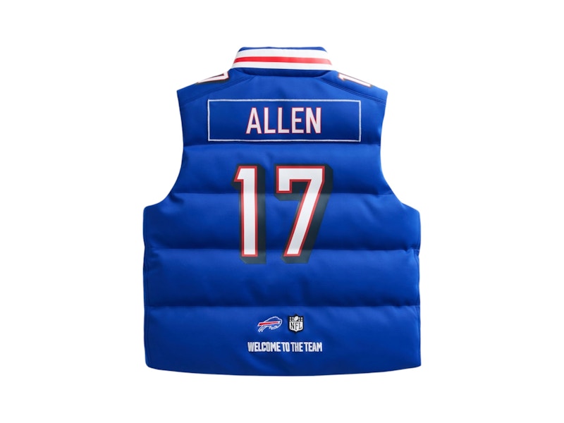 Off Season x NFL Josh Allen Buffalo Bills Player Puffer Vest Royal Blue