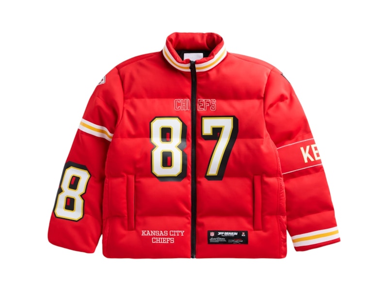 Off Season x NFL Travis Kelce Kansas City Chiefs Player Puffer Jacket Red