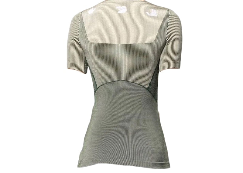 OFF-WHITE ATHL Shiny Seamless T-shirt Green/White