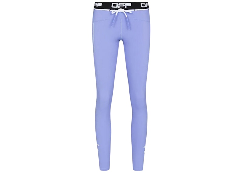 OFF-WHITE Active Drawstring-Fastening Leggings Violet