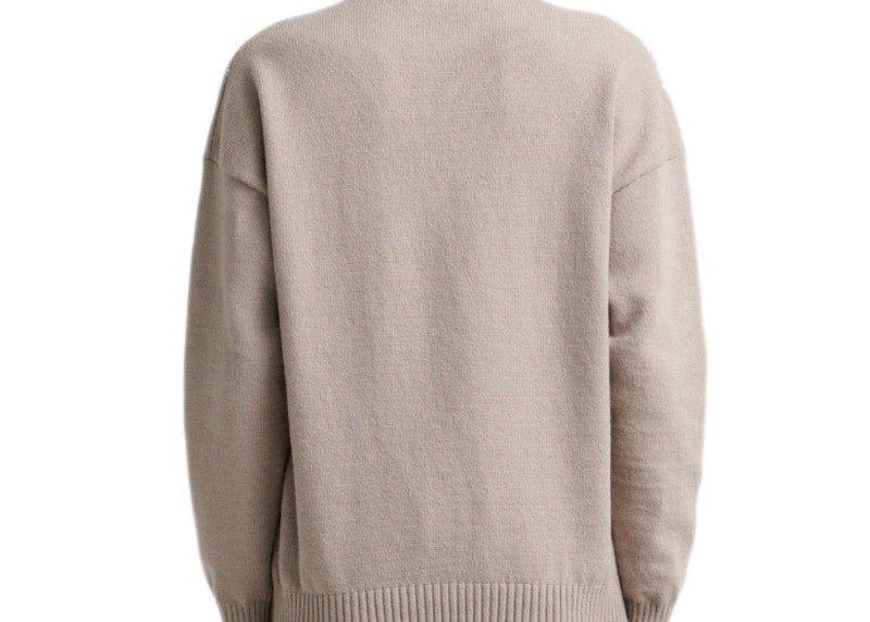 OFF-WHITE Allover Logo Sweaters Beige/White